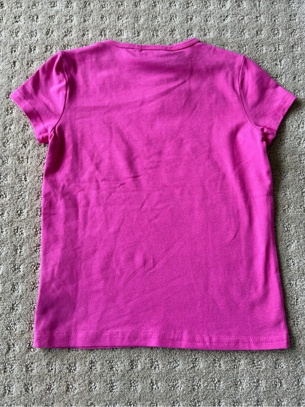 NWT Ralph Lauren Girls' Hot Pink Short Sleeve Tee, Size 5